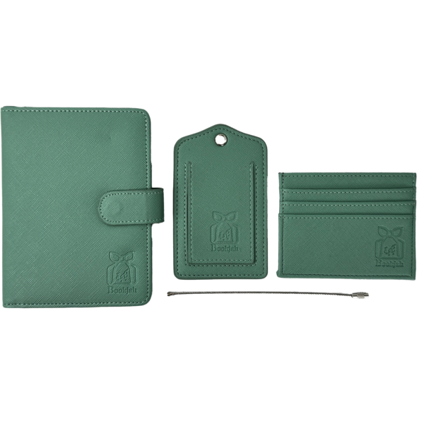 Bookjah Travel Set - Passport Wallet, Card Holder, Passport Cover, and Luggage Tag - Image 4