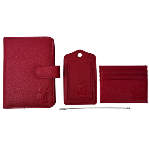 Bookjah Travel Set - Passport Wallet, Card Holder, Passport Cover, and Luggage Tag - Image 6